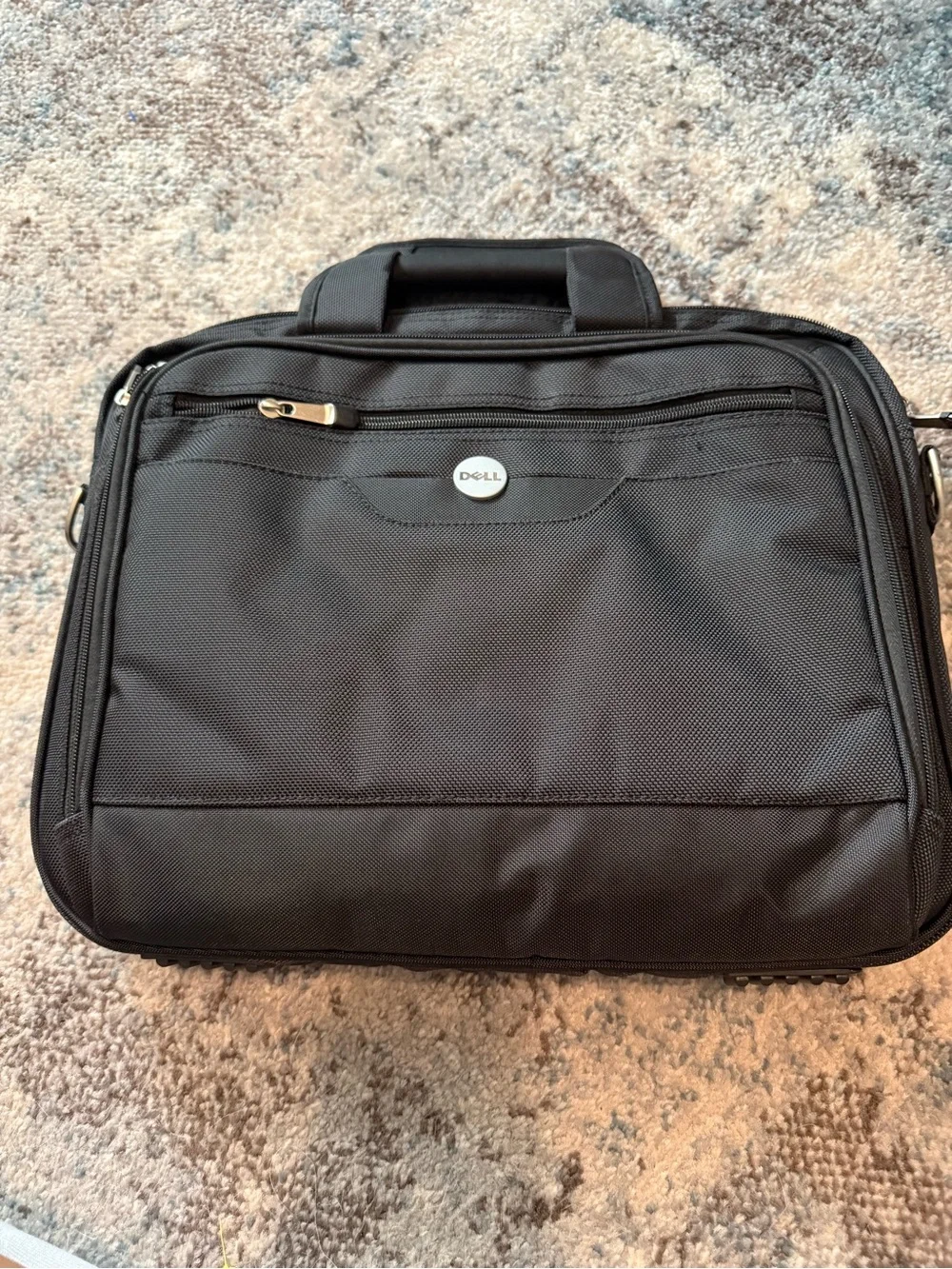 Dell Black Nylon Laptop Briefcase with Front Organizer Pocket